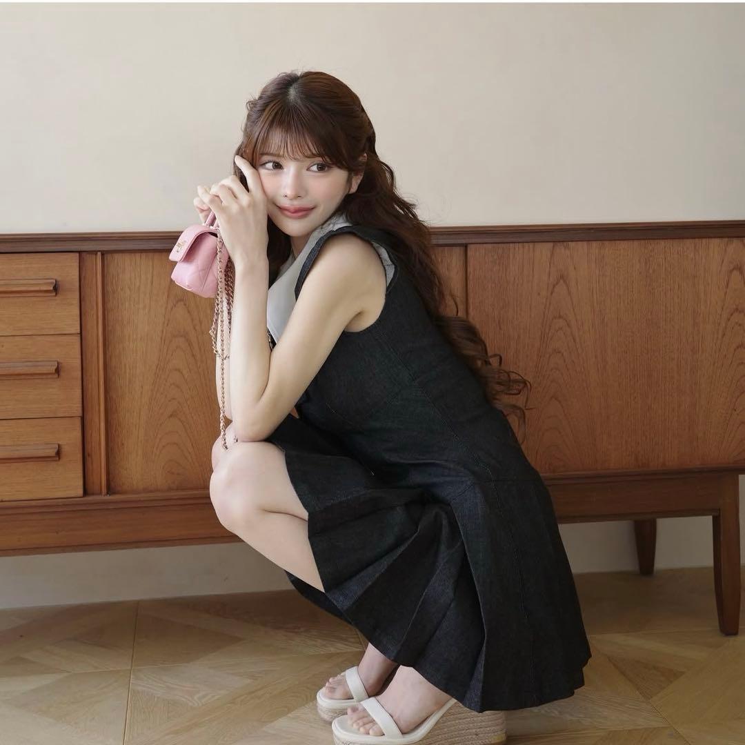 Randy アシンメトリー　デニムワンピース　新品　完売品