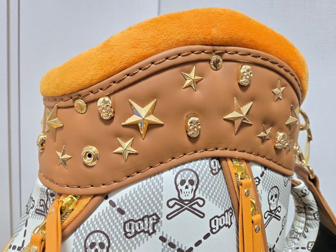 超美品 MARK&LONA キャディバッグ 限定・完売品 ブラウン オレンジ