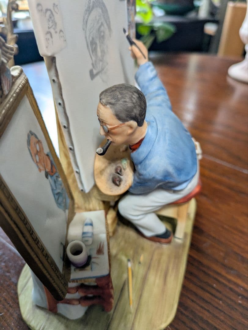 完全フルセット ノーマン・ロックウェル トリプル・セルフ・ポートレート 陶器