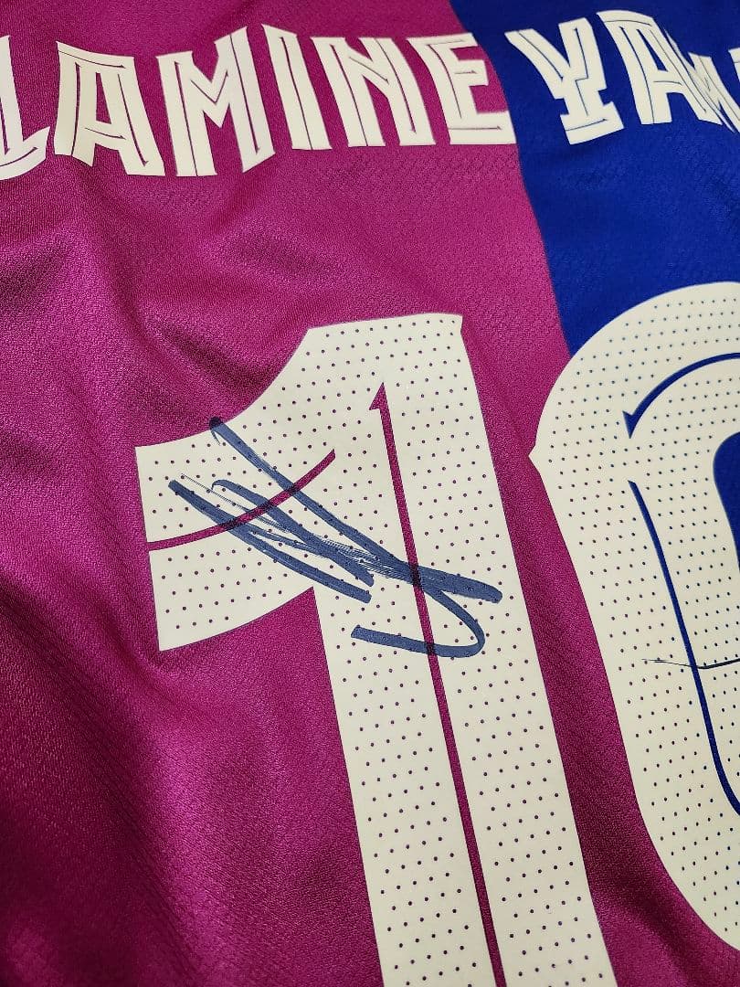 ヤマル サイン バルセロナ サッカー ユニフォーム 正規品 NIKE 証明書