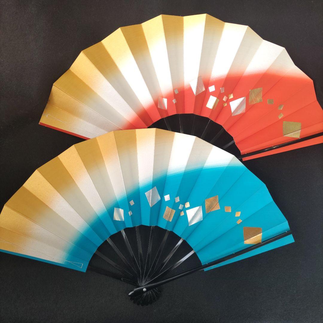 舞扇 新品未使用 美品 2本セット 約29cm 舞台 日舞 プレゼント