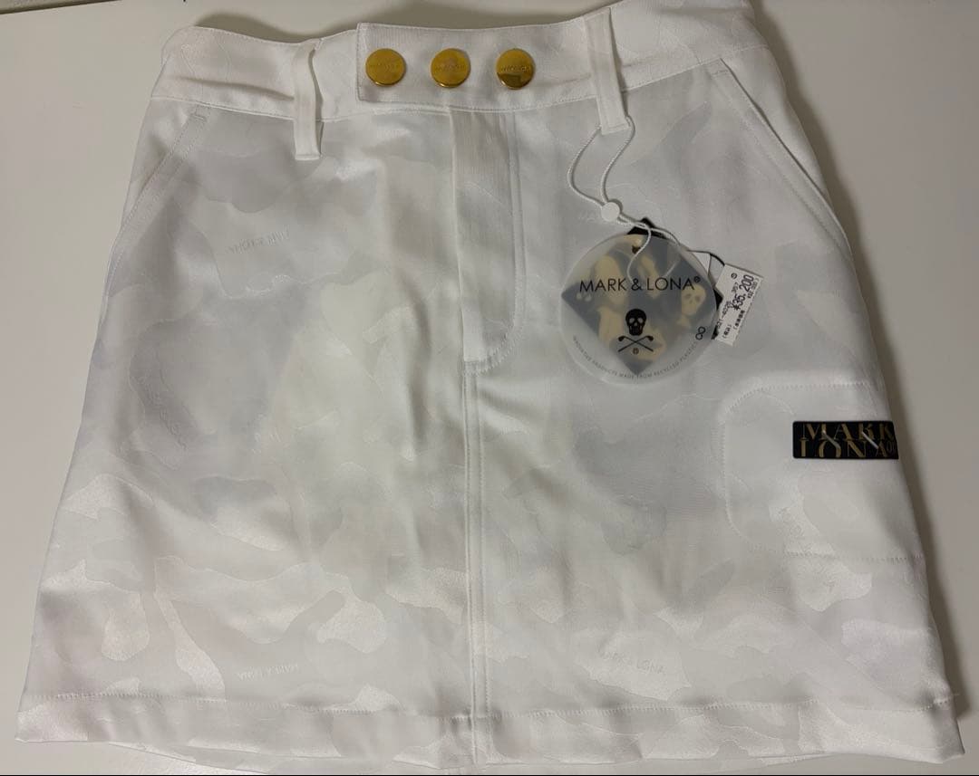 MARK&LONA ゴルフウェア スカート 白 Sサイズ