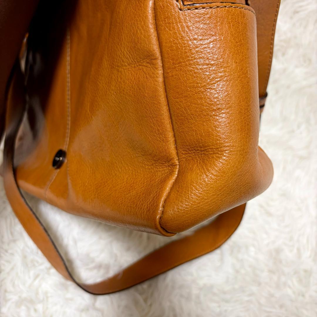 土屋鞄 ショルダーバッグ キャメル 肩掛け 斜め掛け キャメル 本革