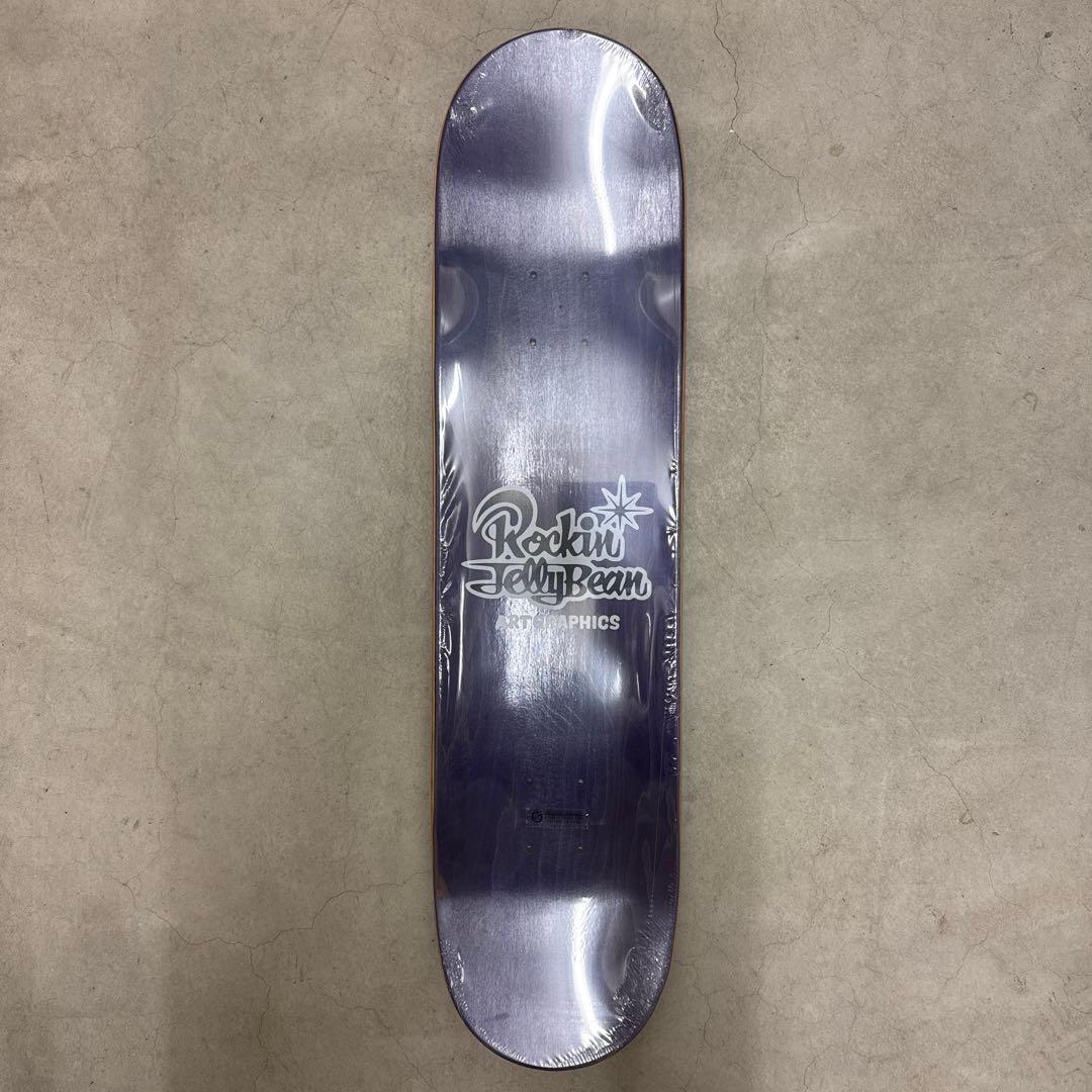ロッキンジェリービーン×デビルマン　スケートボードデッキ　パープル
