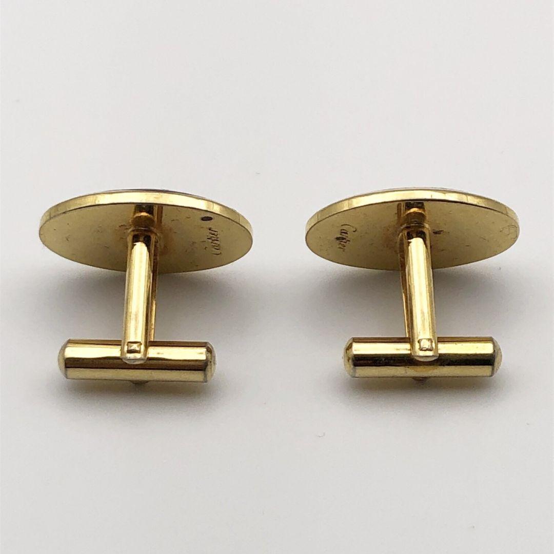 【美品】Cartier カルティエ ダブルC ロゴ タイピン カフス セット