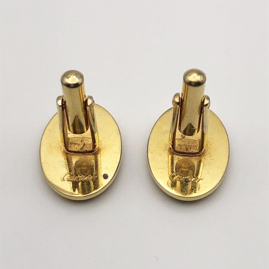 【美品】Cartier カルティエ ダブルC ロゴ タイピン カフス セット