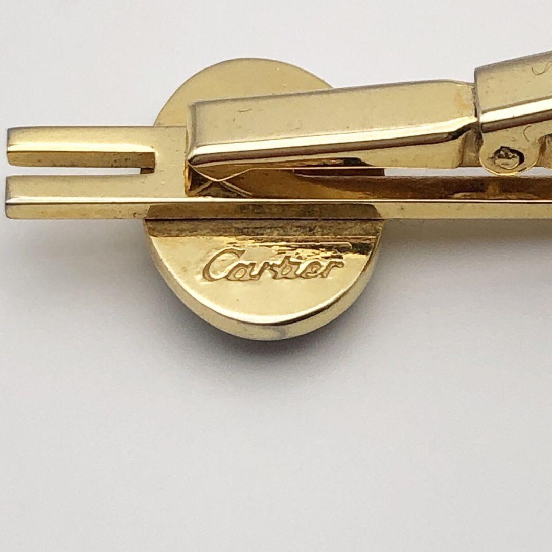 【美品】Cartier カルティエ ダブルC ロゴ タイピン カフス セット