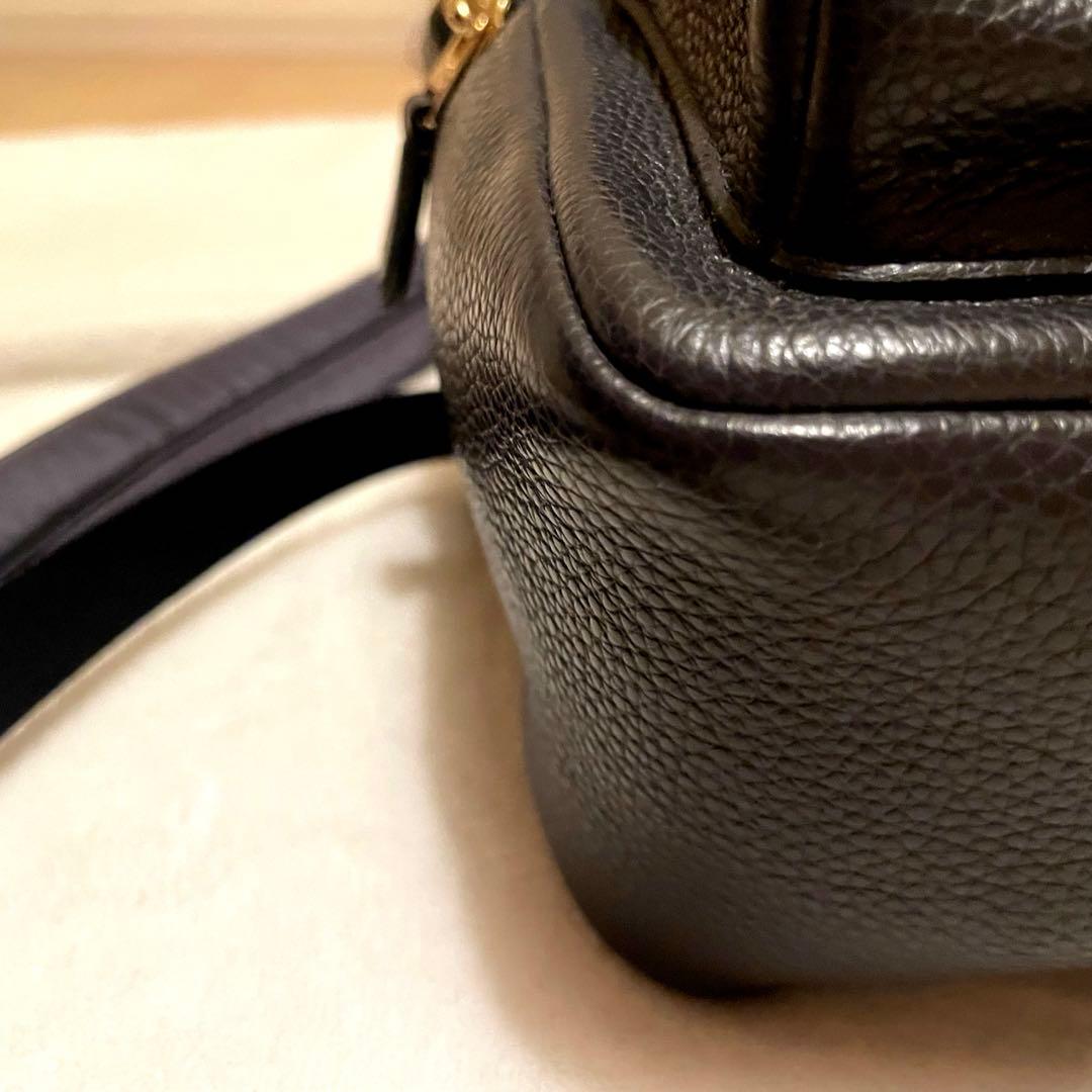 COACHコーチ　未使用　 ネイビー　レザー　しぼ革　ミニリュック　F88266