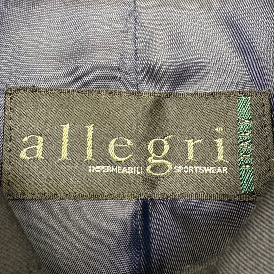 allegri アレグリ　ステンカラーコート　ベルテッドコート　ネイビー　L