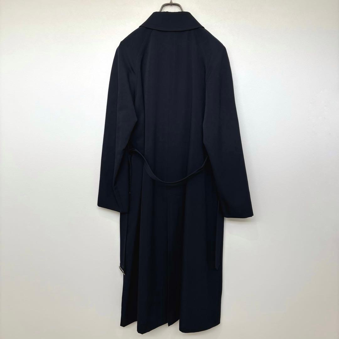 allegri アレグリ　ステンカラーコート　ベルテッドコート　ネイビー　L