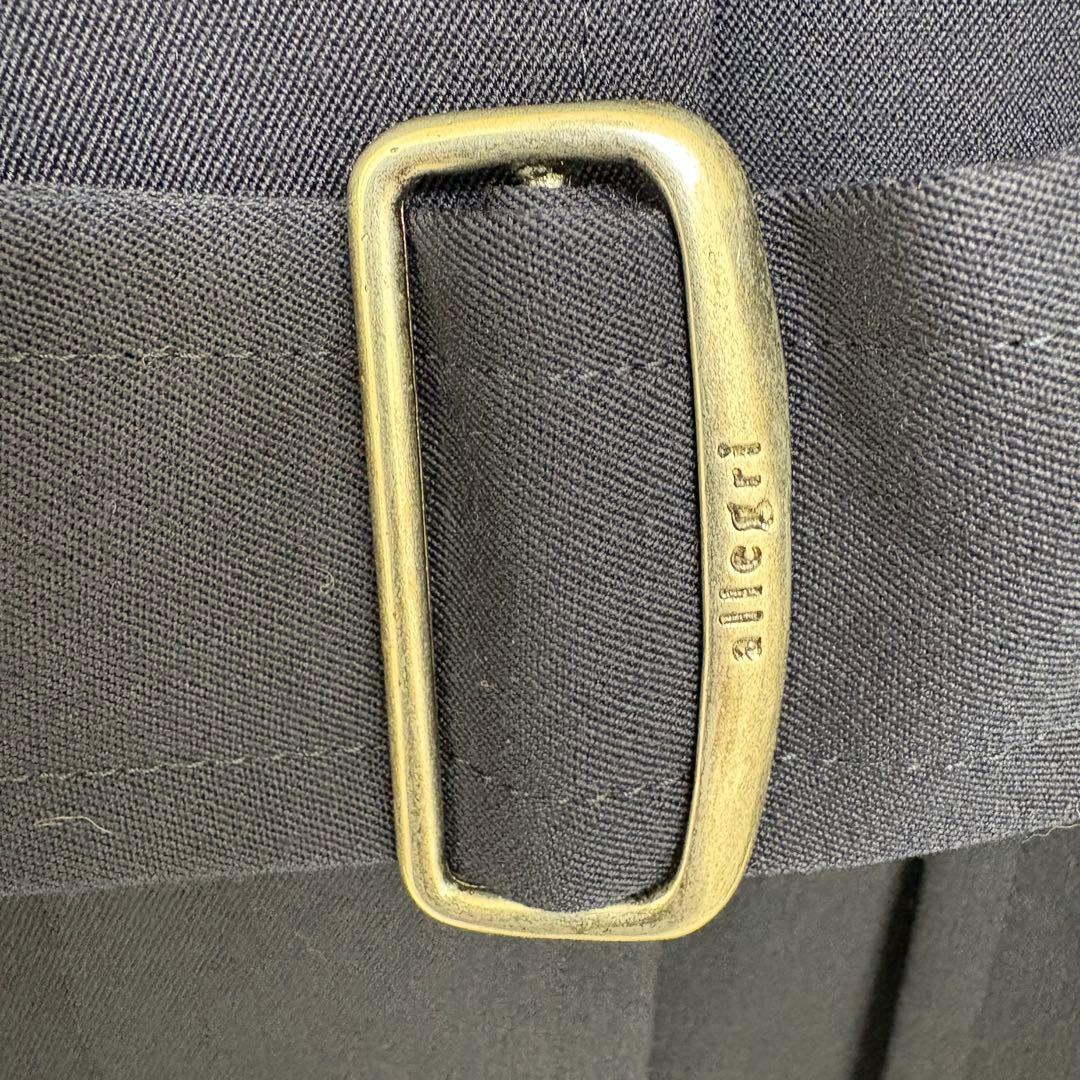 allegri アレグリ　ステンカラーコート　ベルテッドコート　ネイビー　L