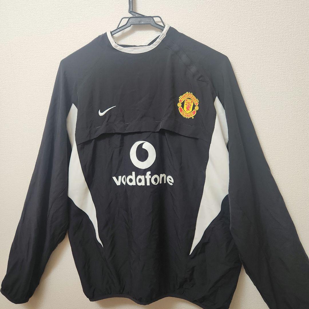 Nikeマンチェスター・ユナイテッド ウィンドブレーカー黒ブラックボーダフォン
