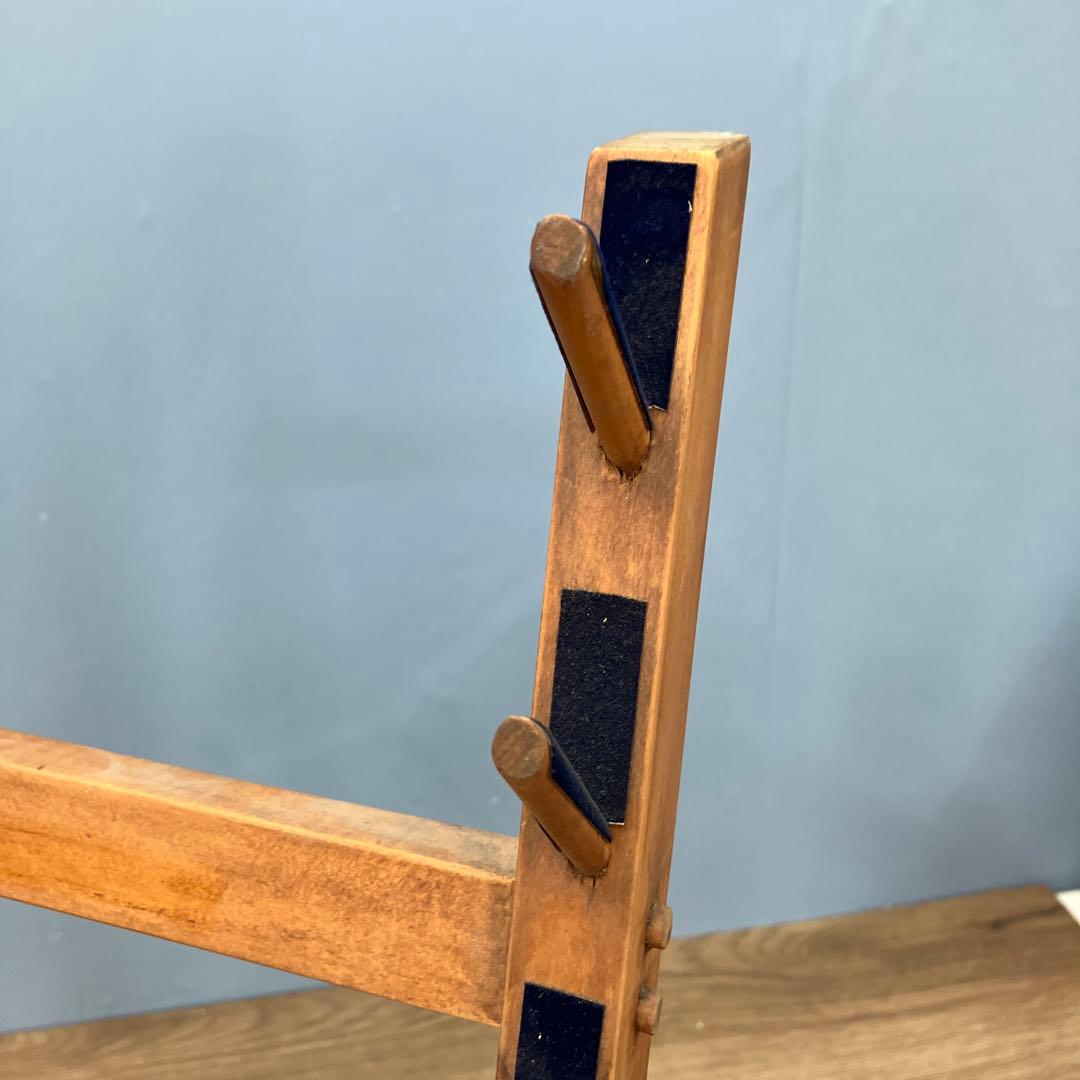 A-2 昭和レトロ 木製 包丁スタンド マガジンラック アンティーク調 6段