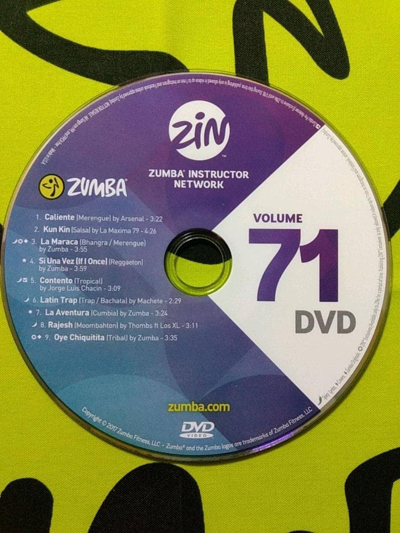 ZUMBA　ズンバ　 CD ＆ DVD 20枚セット　ZIN71 ～ ZIN80