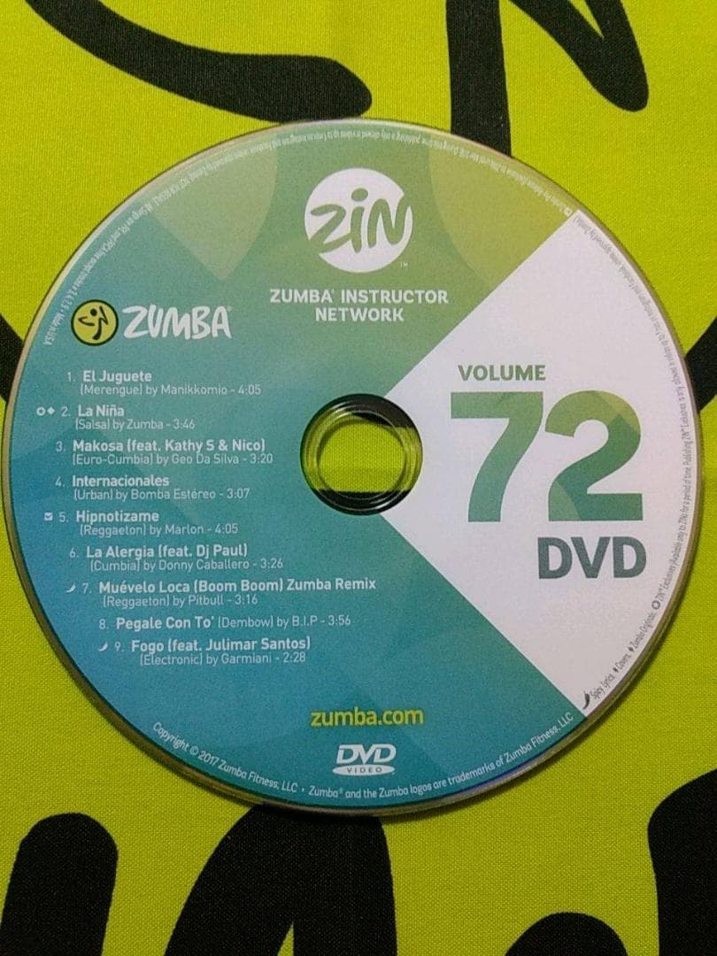 ZUMBA　ズンバ　 CD ＆ DVD 20枚セット　ZIN71 ～ ZIN80