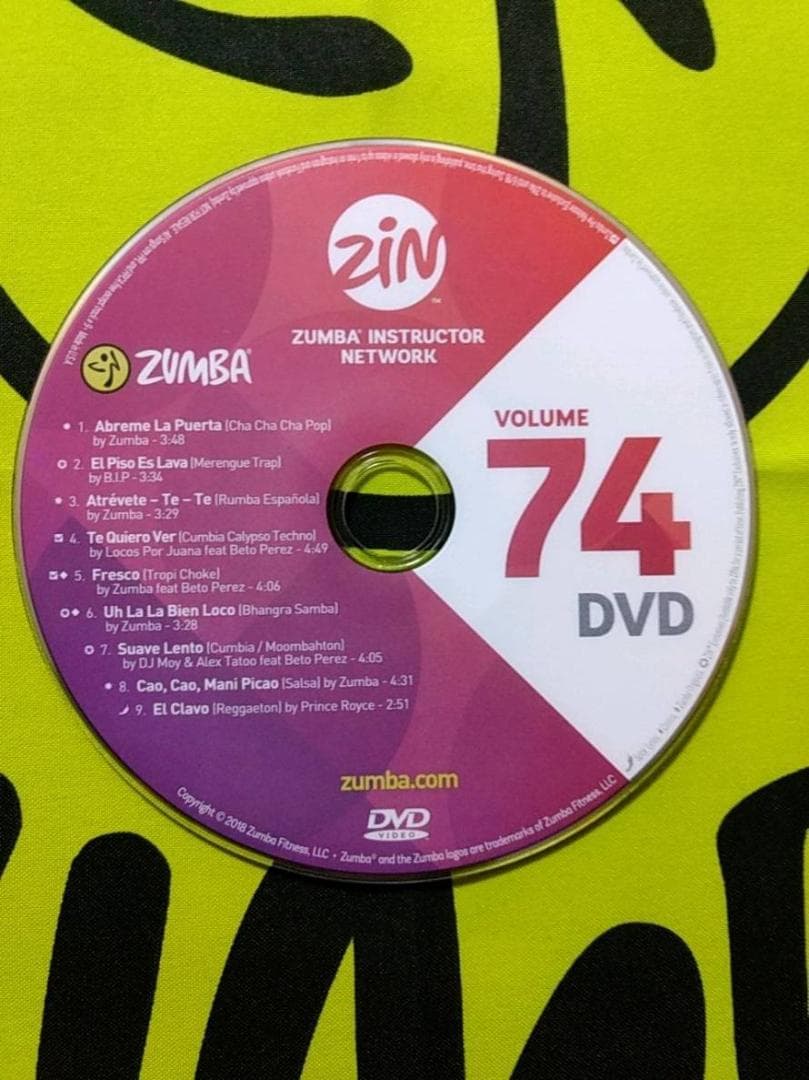 ZUMBA　ズンバ　 CD ＆ DVD 20枚セット　ZIN71 ～ ZIN80