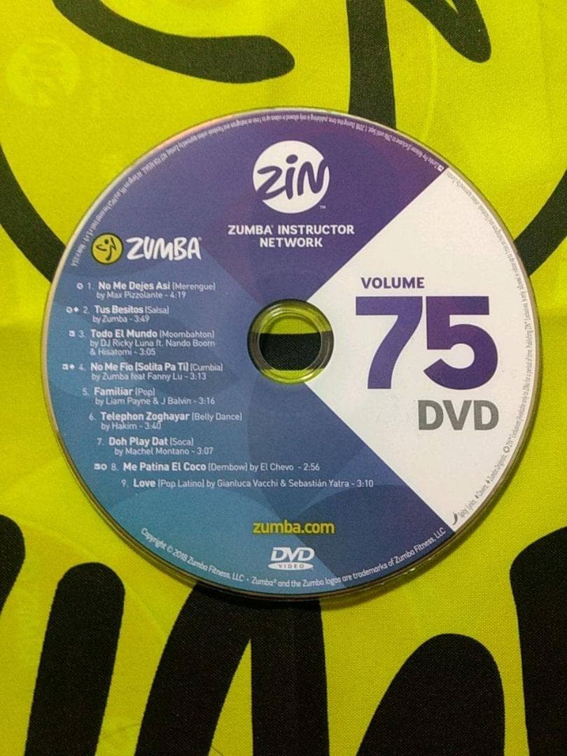 ZUMBA　ズンバ　 CD ＆ DVD 20枚セット　ZIN71 ～ ZIN80