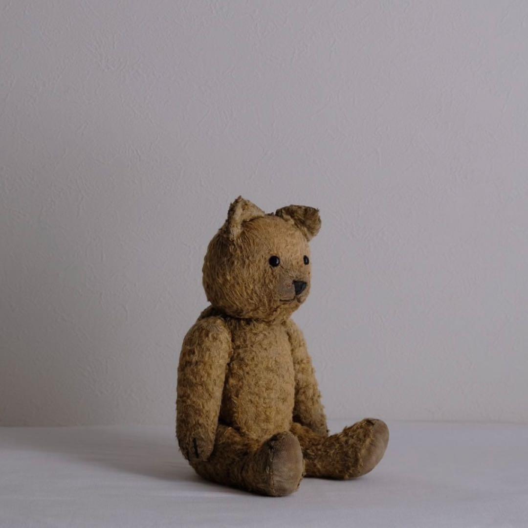 限定価格！Gold Teddy Bear アンティークベア　ぬいぐるみ　イギリス