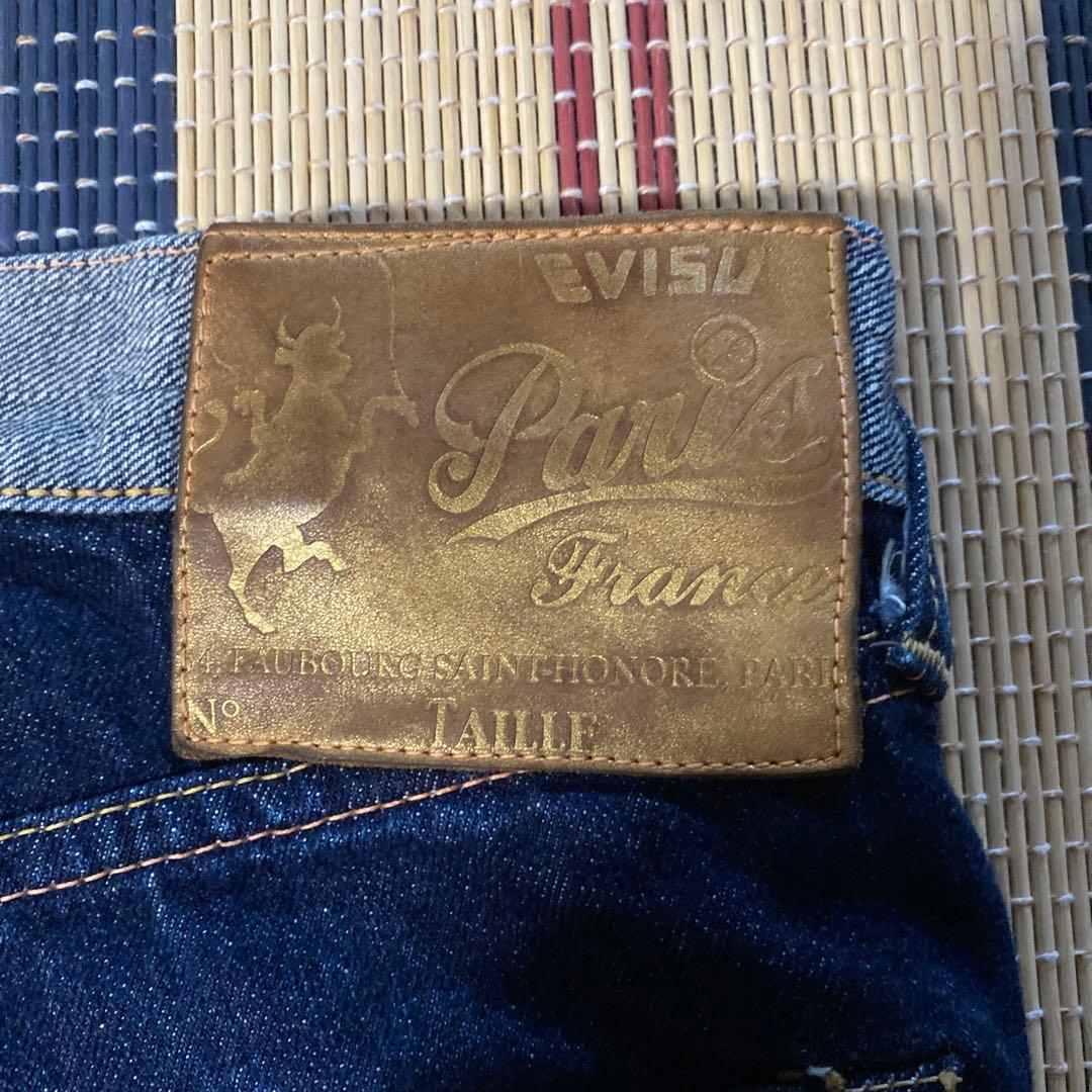 こうじ 美品 エブィス EVISU リバーシブル ジーンズ デニム アウト