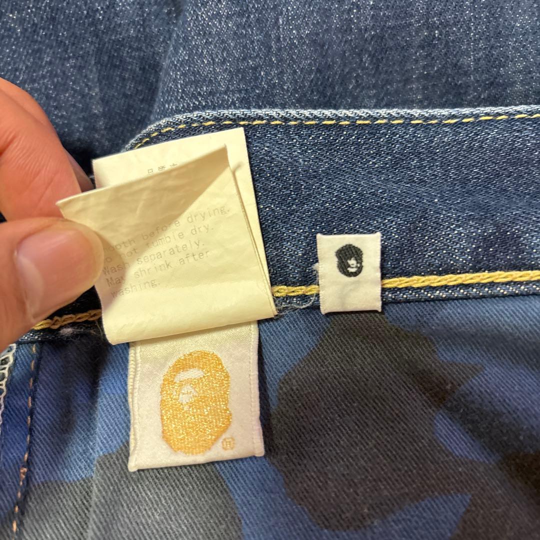 アベイシングエイプ　青山限定スタープリントデニム　サイズM