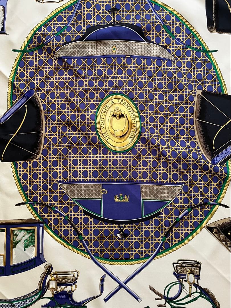 値下げ！HERMES シルクスカーフ 自転車デザイン