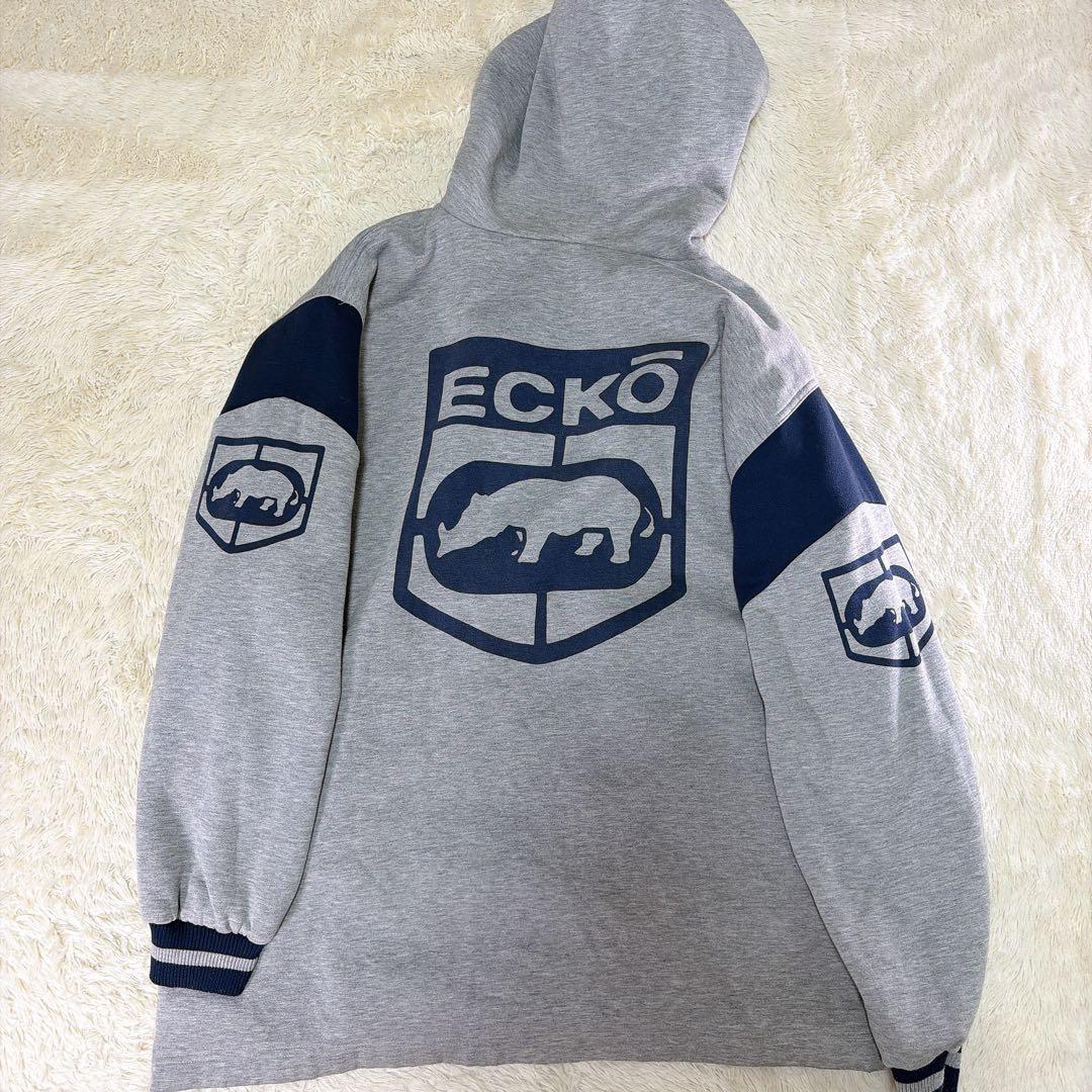 【希少】ECKO UNLTD リバーシブル　パーカー　ロゴ　セットアップ　XL