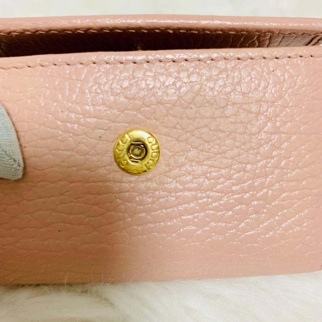 のやGUCCI グッチ GGマーモント レザー 6連 キーケース ピンク系