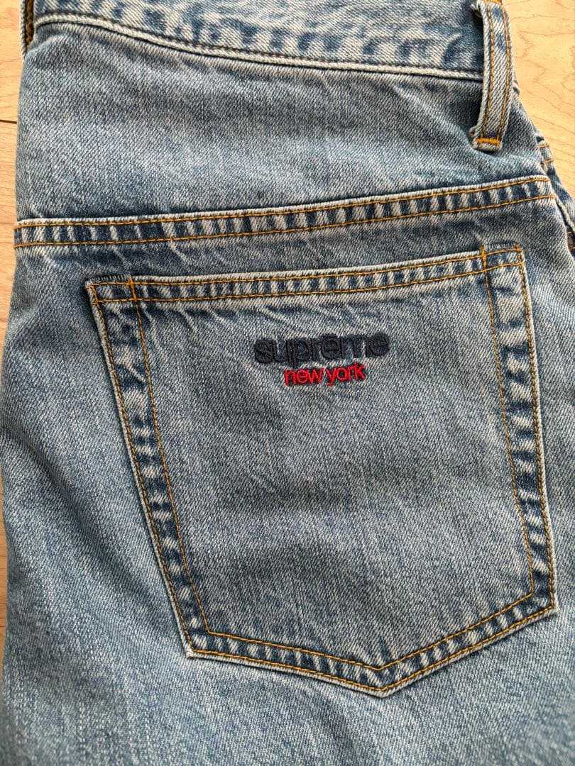 パンツ Supreme Baggy Jean 25FW Washed Indigo 30