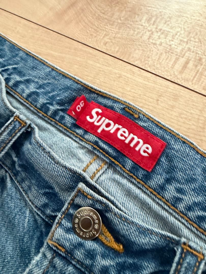 パンツ Supreme Baggy Jean 25FW Washed Indigo 30
