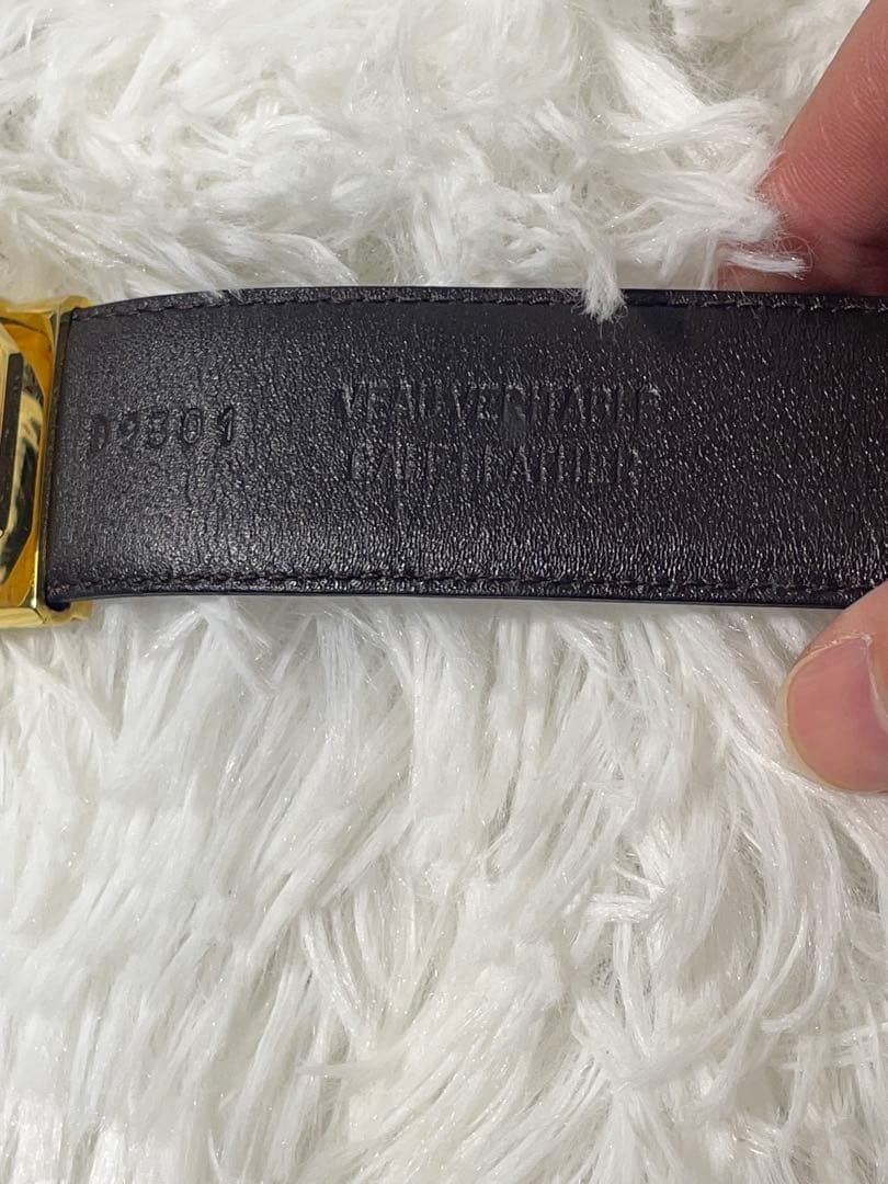 美品　DIOR ディオール ロゴバックル 本革リバーシブル ベルト 箱付き