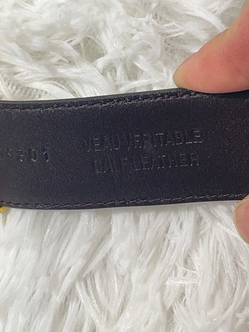 美品　DIOR ディオール ロゴバックル 本革リバーシブル ベルト 箱付き