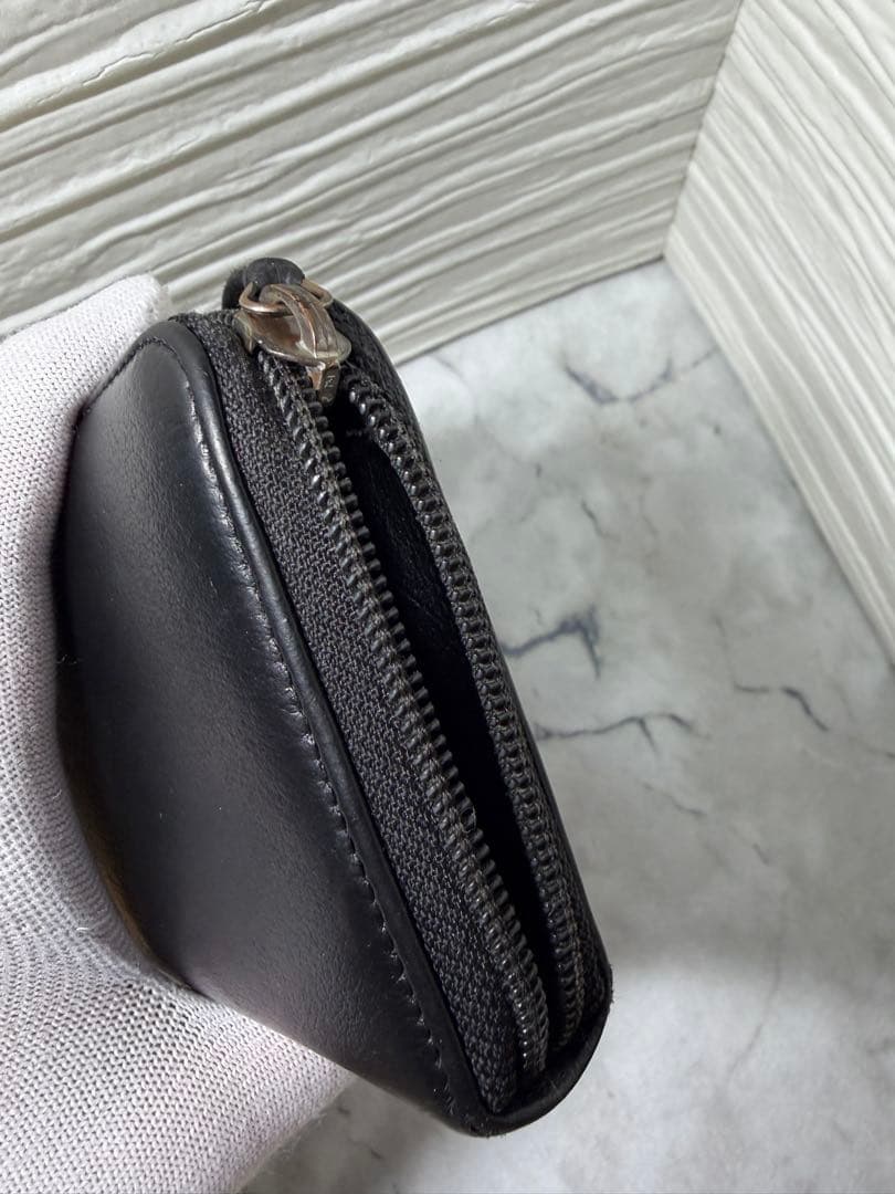 値下げ中 CHANEL カメリアモチーフ ラムスキン ラウンドファスナー 長財布