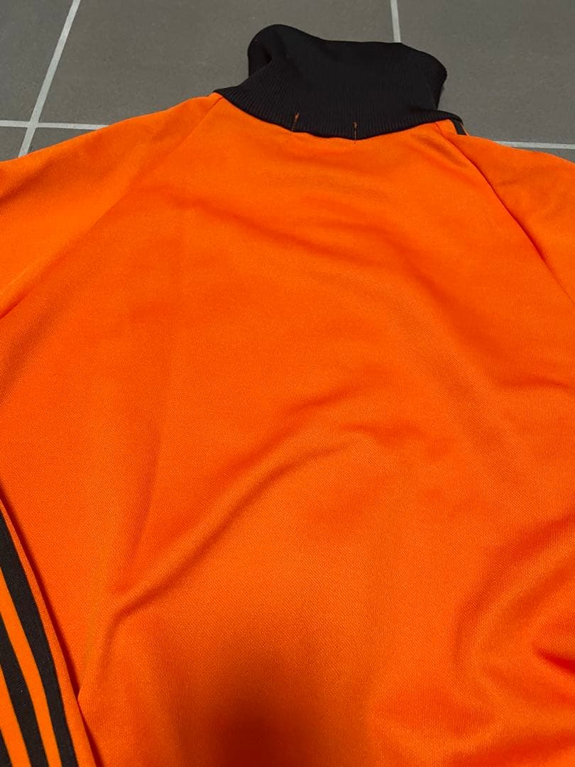 レア！美品！adidas オレンジ　トラックジャケット　西ドイツ　デサント　3号