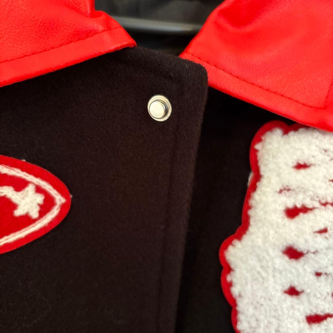 美品Emmauelaイタリア製100%カシミヤ スタジャンサガラ刺繍2XL - メルカリ