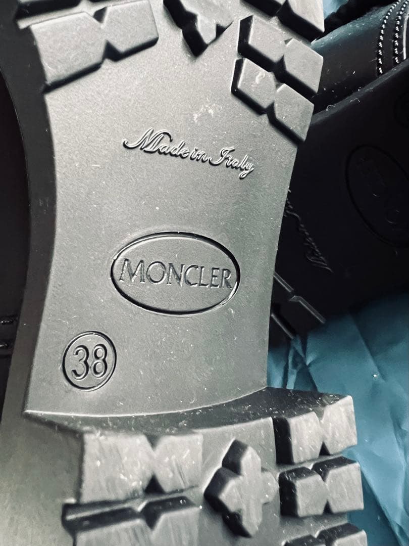 MONCLER モンクレール　ブラック レインブーツ GINETTE　新品　38
