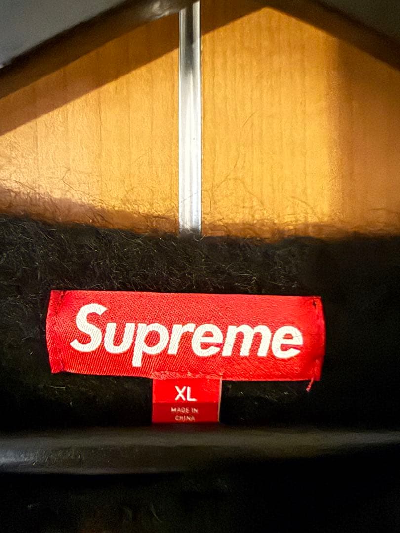 Supreme 2025FW モヘアニット ブラックXL - メルカリ
