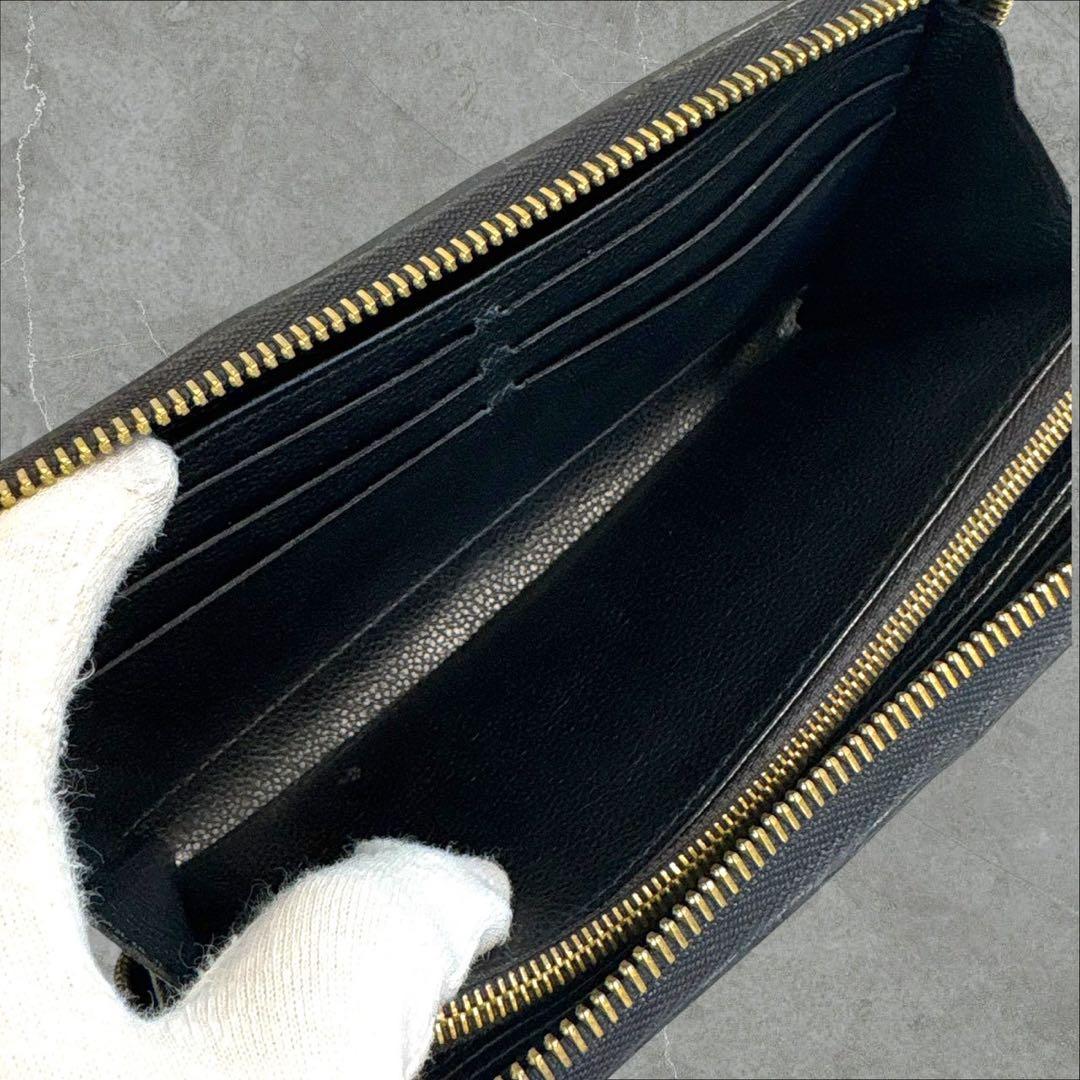 極美品✨ ルイヴィトン アンプラント モノグラム ジッピーウォレット 長財布 黒