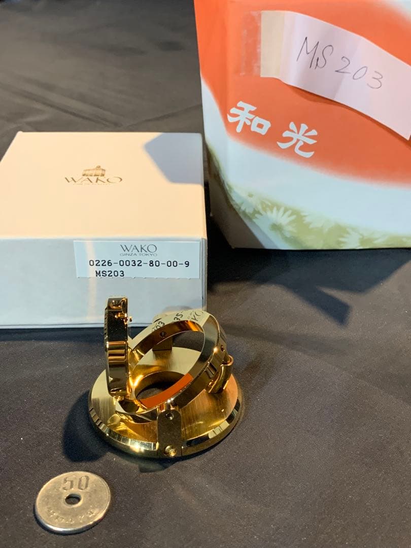 新品コレクション 銀座WAKO 超ミニクロック MS203 径50mm