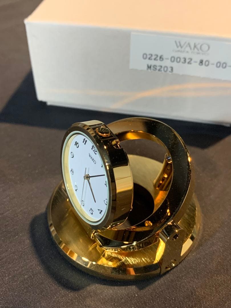 新品コレクション 銀座WAKO 超ミニクロック MS203 径50mm