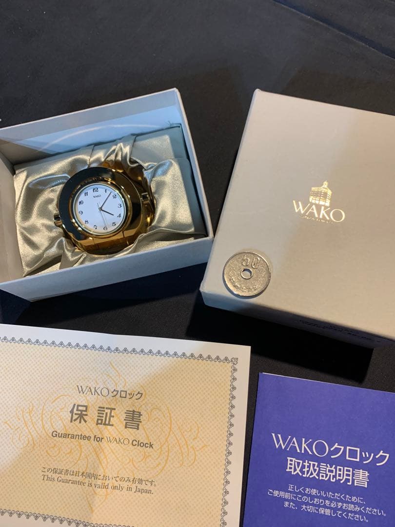 新品コレクション 銀座WAKO 超ミニクロック MS203 径50mm