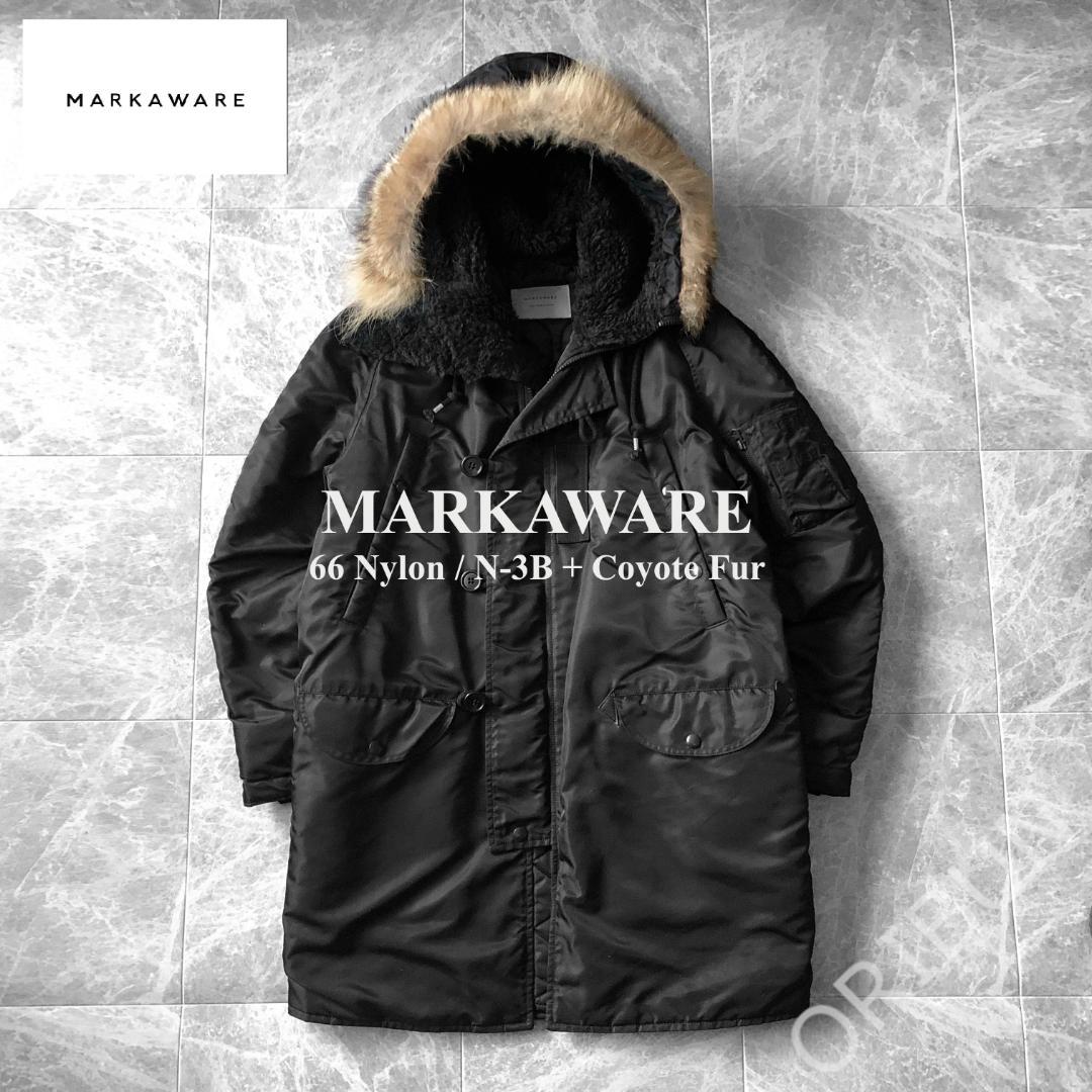 MARKAWARE 66ナイロン N-3B フライジャケット コヨーテファー仕様