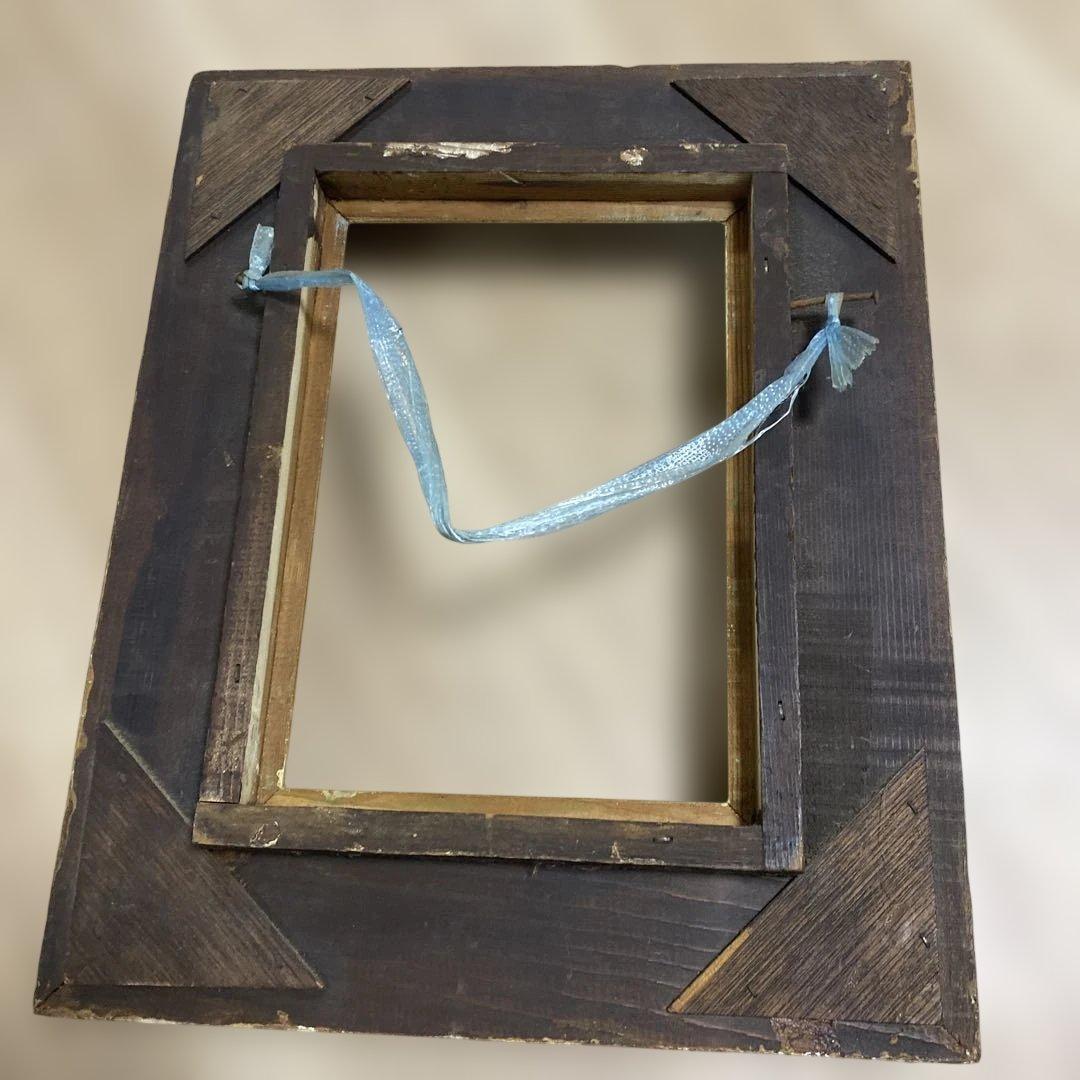 海辺の少女の油彩画