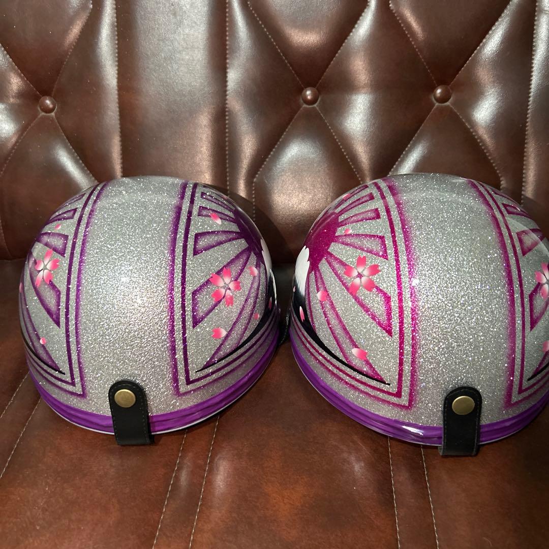 二つセット ラメラメ ピンク×パープル富士日照 桜 カスタムコルク半 三