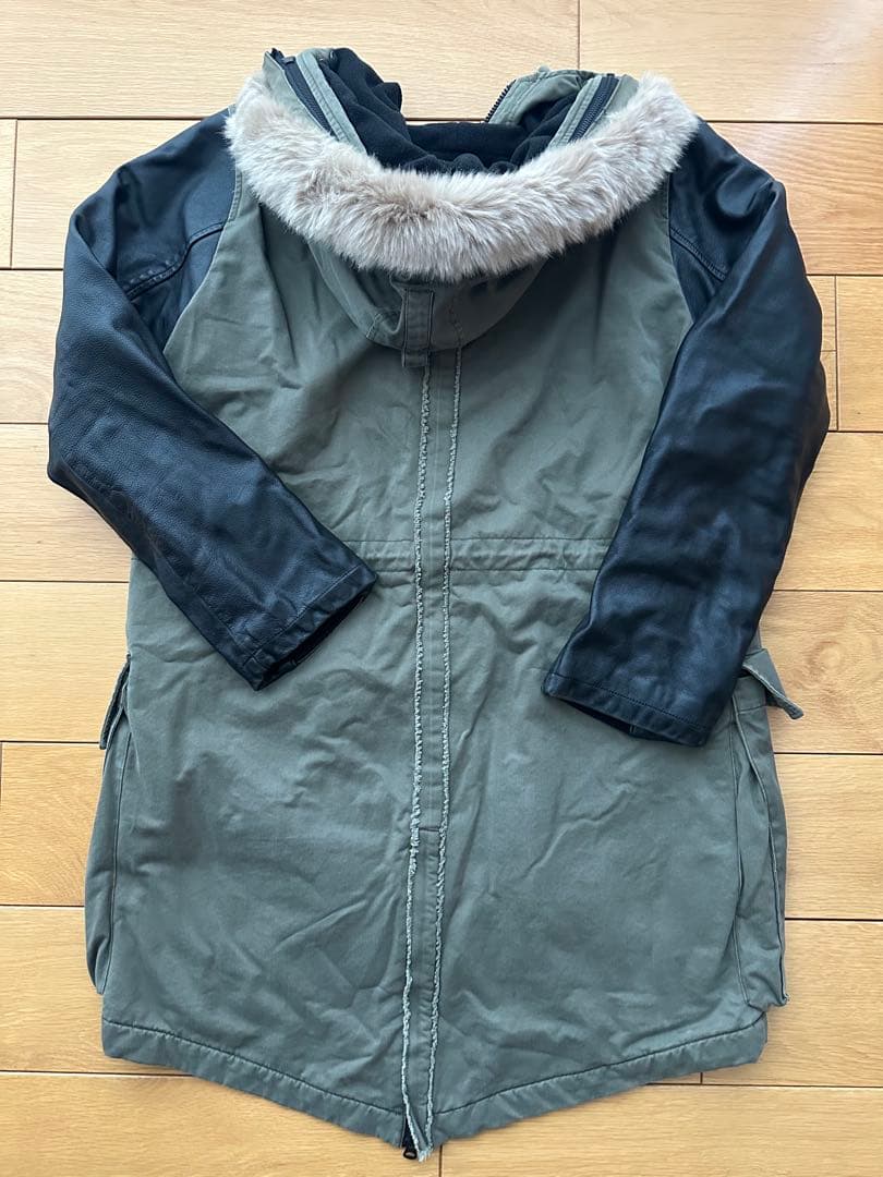 一 番 安い 通販ファッション - モッズコート 袖レザー VIRGO サイズ3