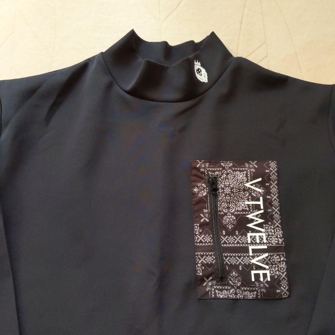 v12　ゴルフ　モックネック　メンズ