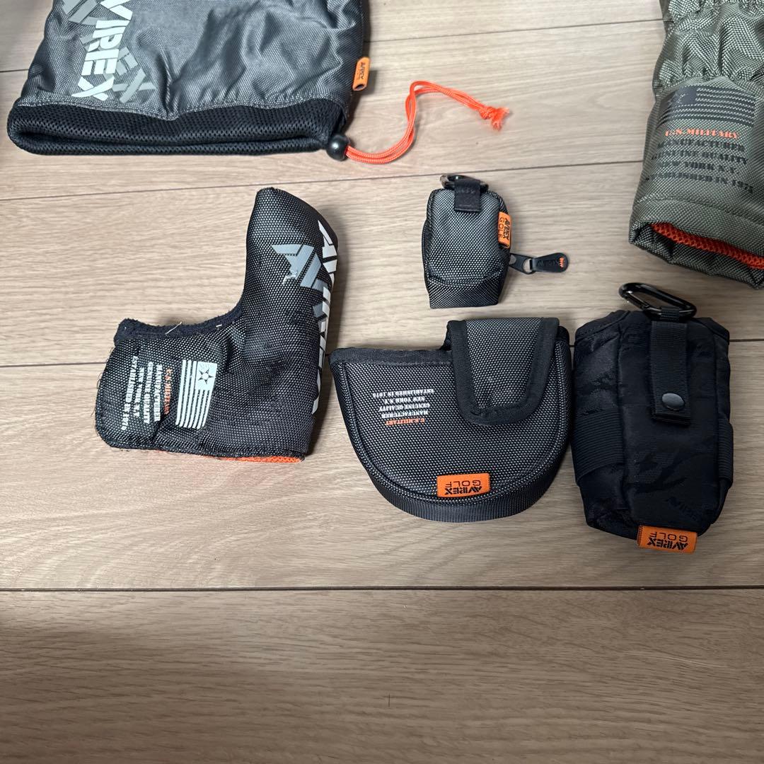 AVIREX ゴルフバッグ・キャディバッグ　ヘッドカバー付き