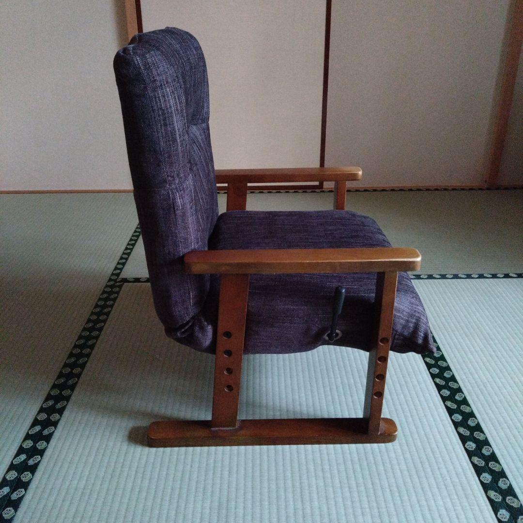 木製座椅子　リクライニング付き