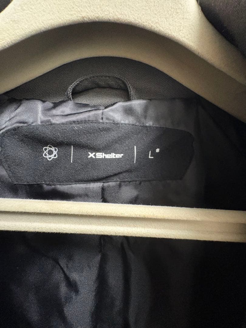 め*ふ様 ワークマン Xシェルターステンカラーコート L チャコール