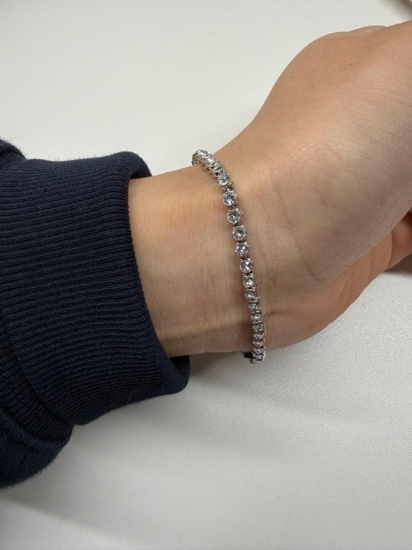 Swarovski テニスブレスレット20cm