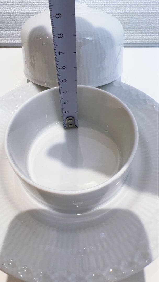 貴重◼️ロイヤルコペンハーゲン ホワイトフルーテッド バターボックス